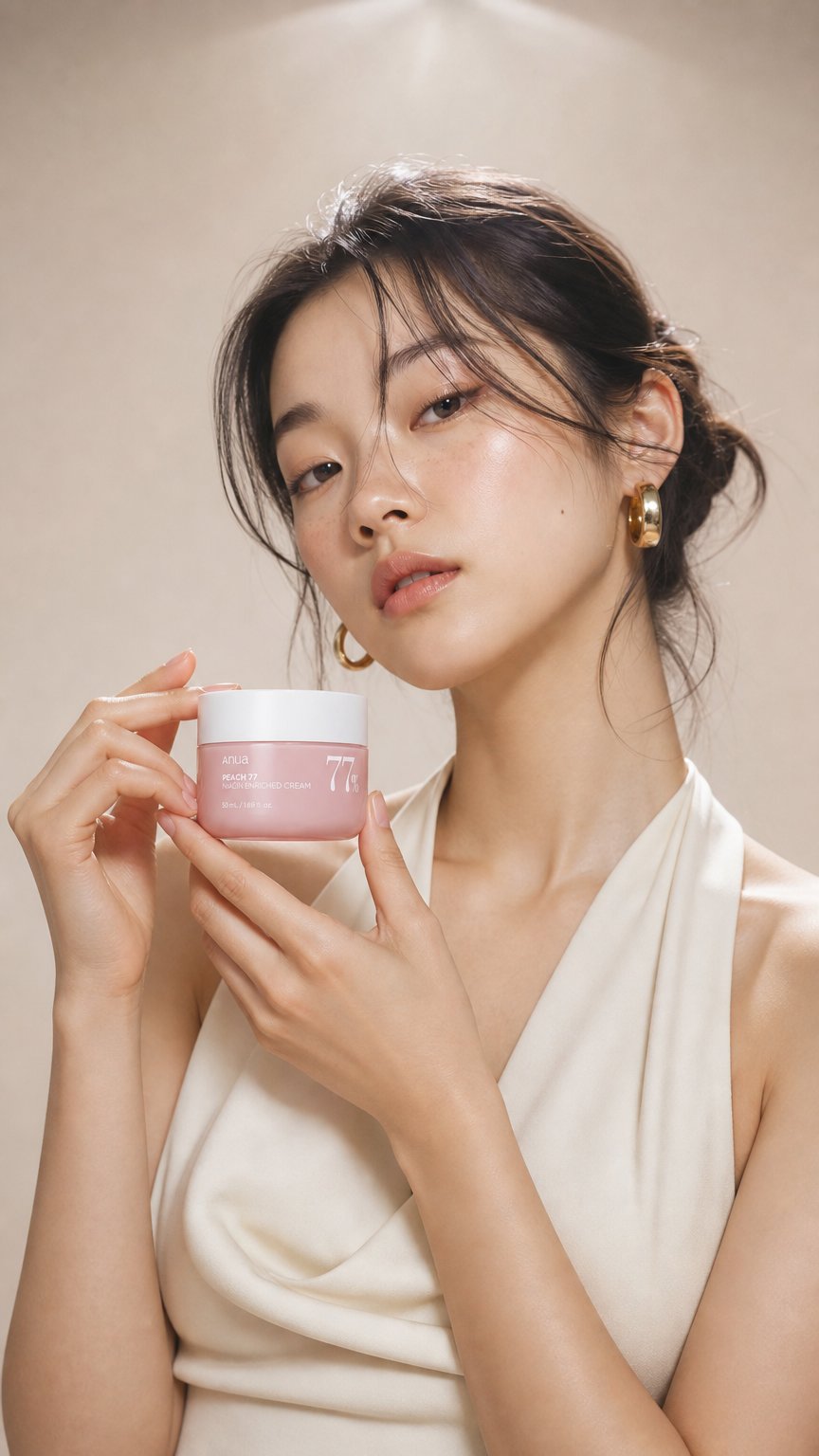 AI product shot of Peach 77 Niacin Enriched Cream