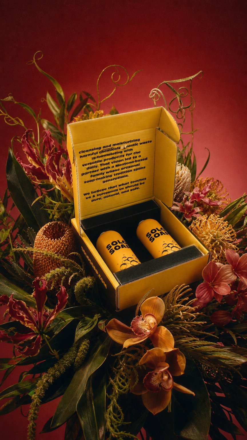 AI product shot of SoloSoap Box Set