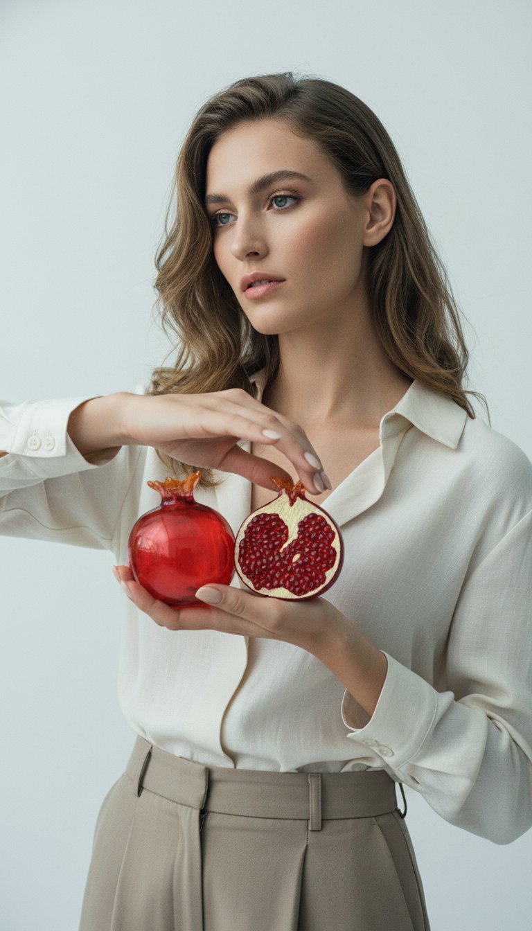 AI product shot of Pomegranate
