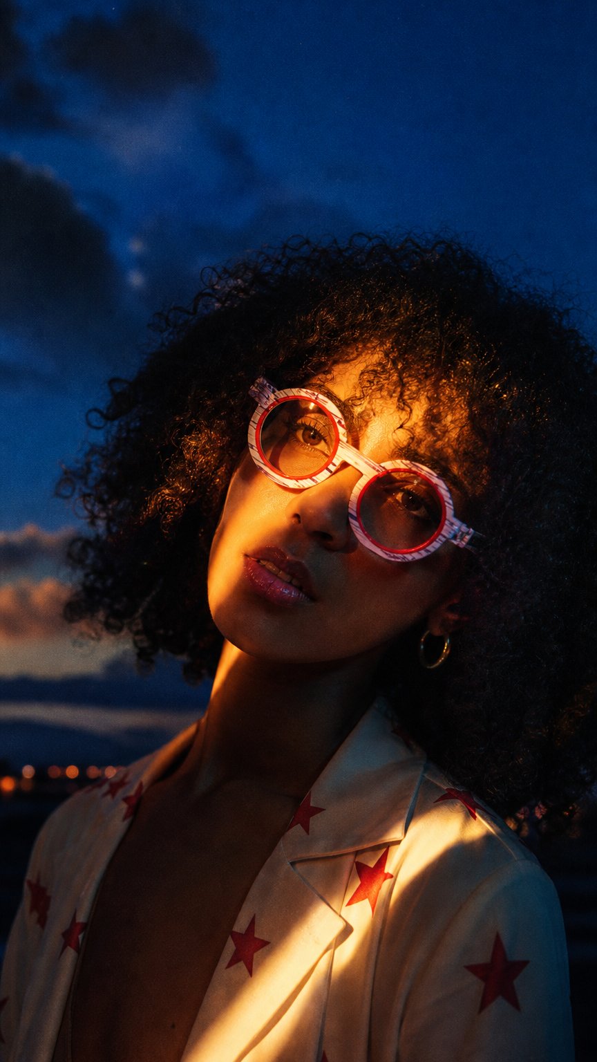 AI product shot of Sabine Be de la créatrice Française chez Optique Boiffier