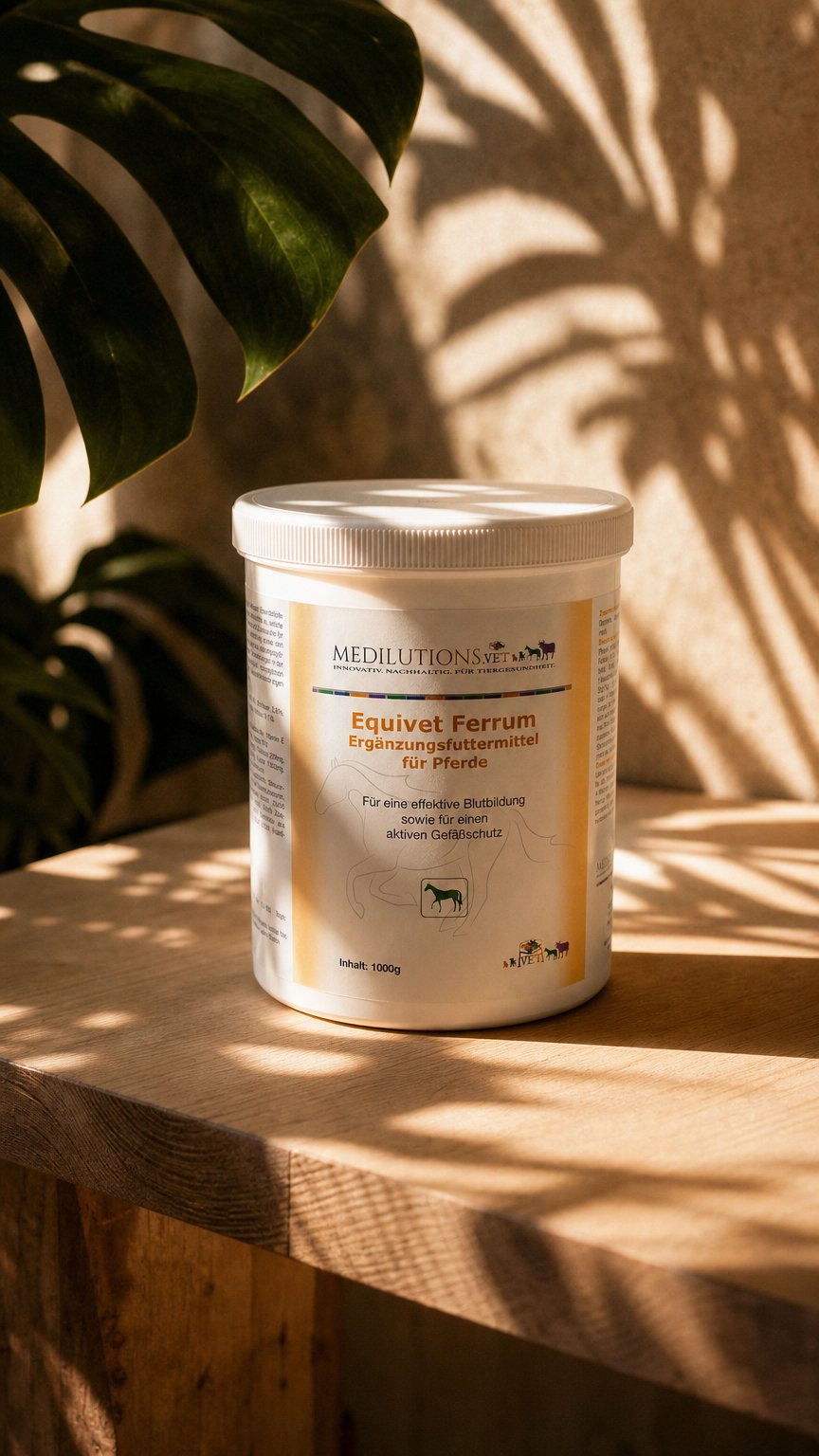 AI product shot of Equivet® Ferrum - Für die Blutbildung - 1000g