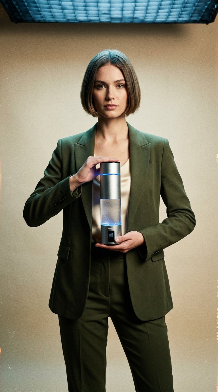 AI product shot of HydorX Hydrogen Water Bottle