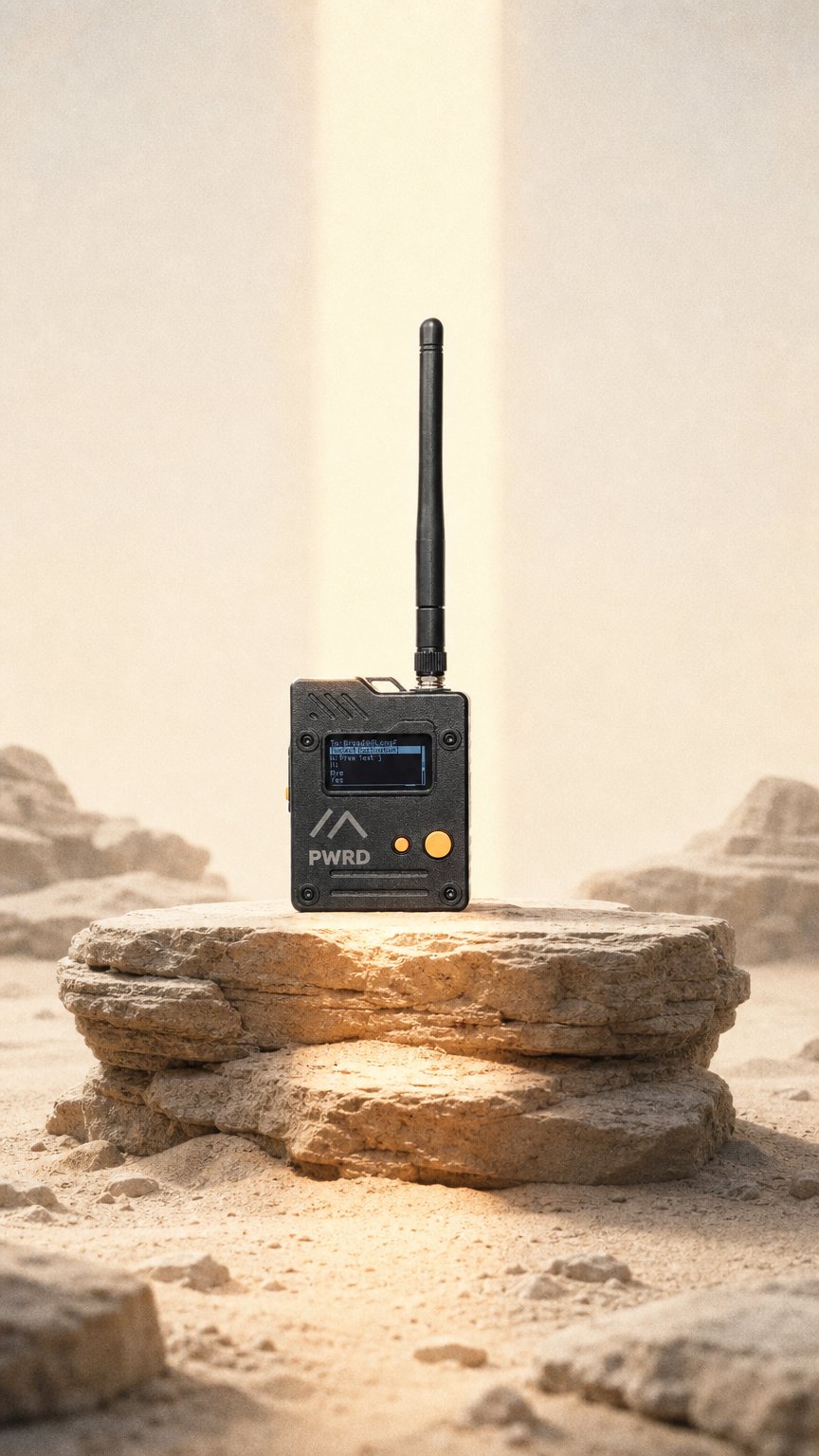 AI product shot of Meshtastic startpakke komplett mesh-nettverk med solar-node