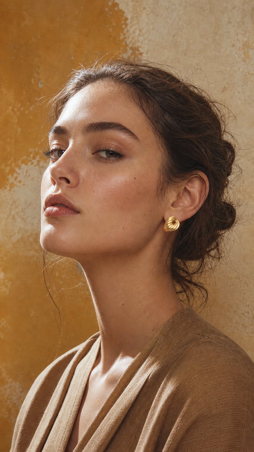 AI product shot of Gouden Kleine Motief - Oorbellen