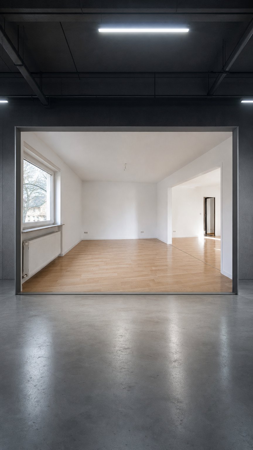 AI product shot of Endreinigung in Karlsruhe – strahlend sauber übergeben