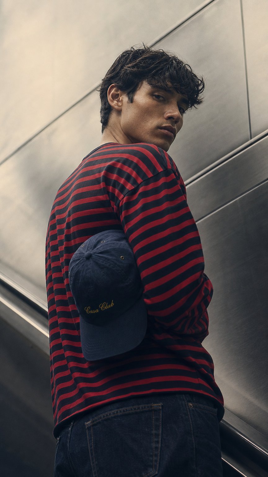 AI product shot of Navy Ripstop Everyday Cap