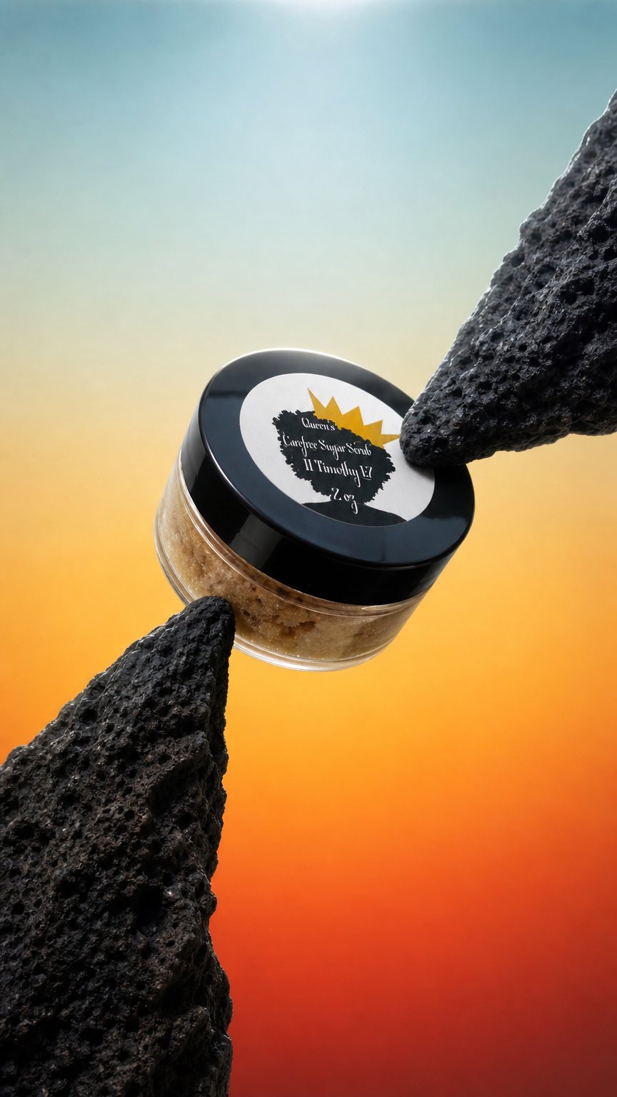 AI product shot of Carefree Sugar Scrub