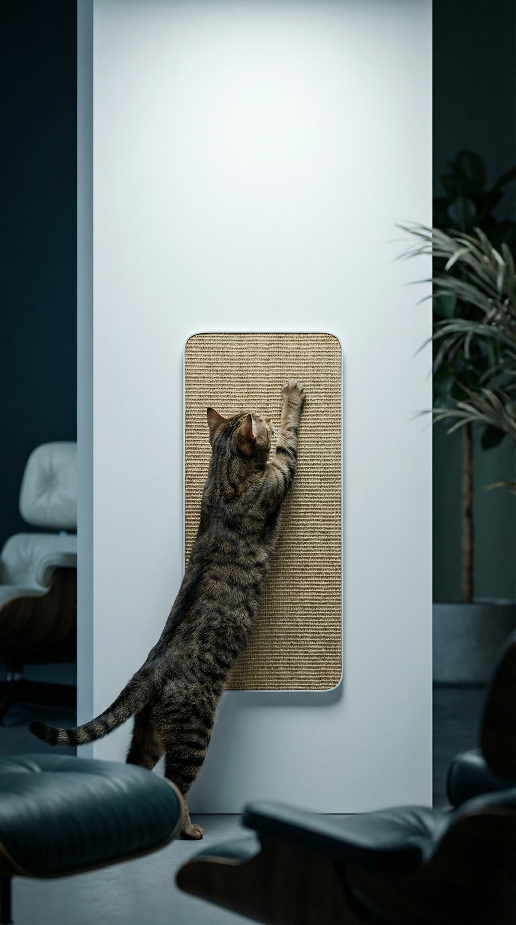 AI product shot of SCRATCHPAD Cat scratching board