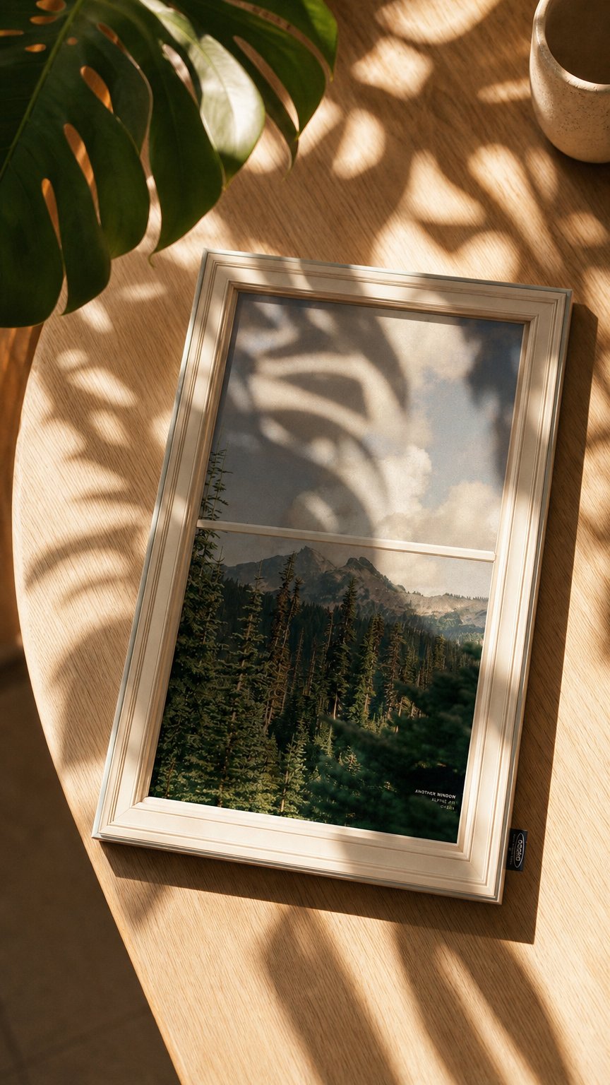AI product shot of ALPINE AIR, A1 FRAMED WORK