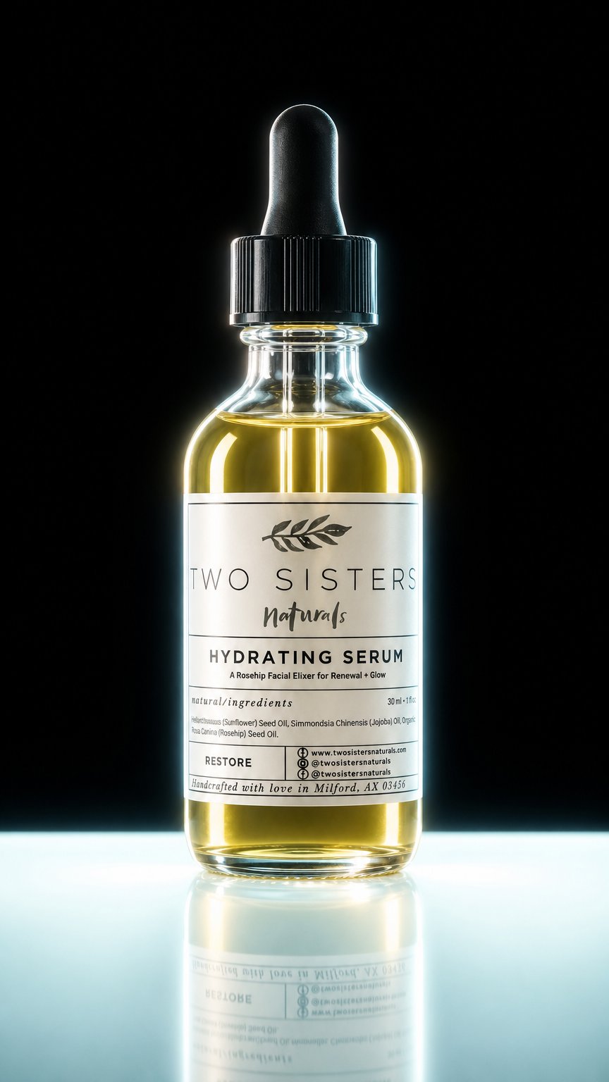 AI product shot of ROSEHIP HYDRATING SERUM
