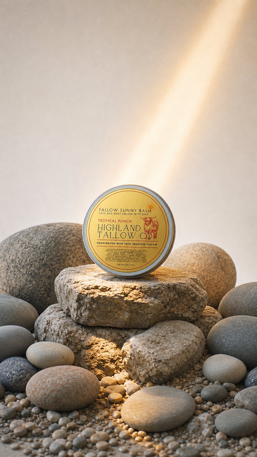 AI product shot of Natural Sun Balm with Zinc | Outdoor Skin Balm
