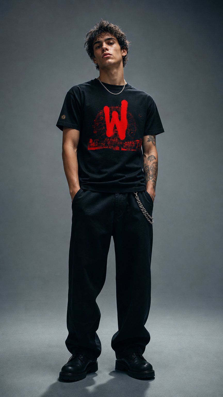 AI product shot of Warriors Wheel Unisex Crew
