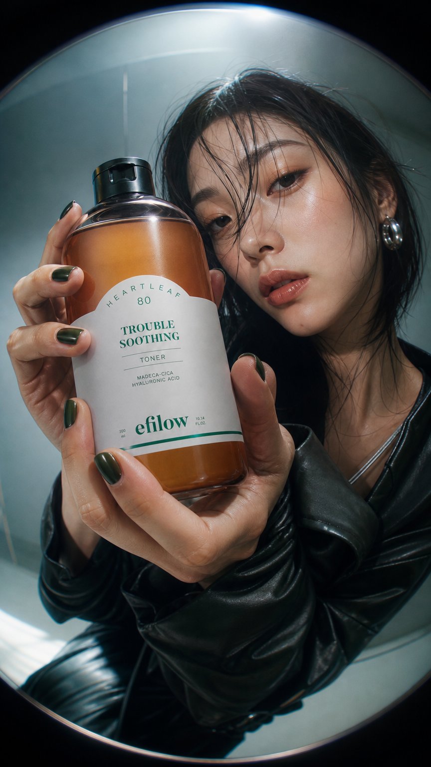 AI product shot of 어성초 80 히알루시카 트러블 수딩 토너