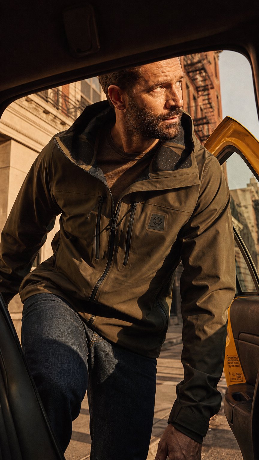 AI product shot of Markham Hardshell Jacket