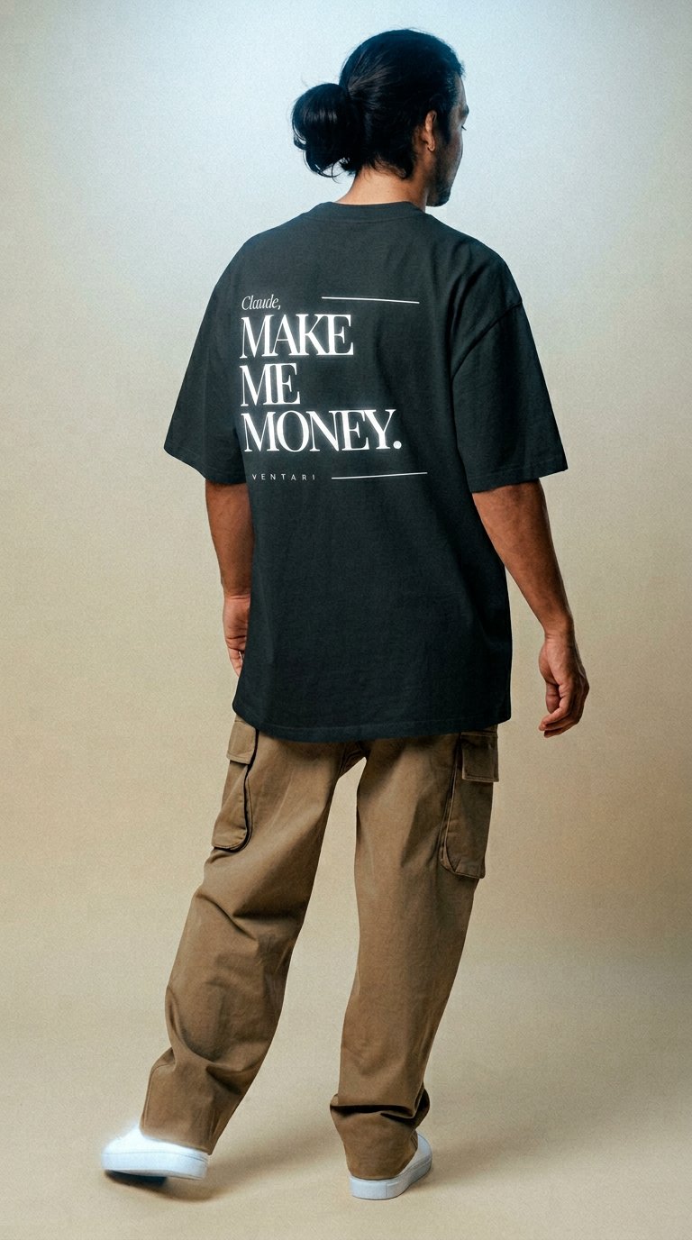 AI product shot of The Claude Tee