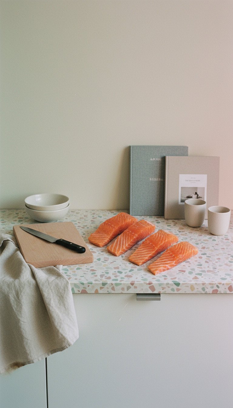 AI product shot of Faroe Island Salmon