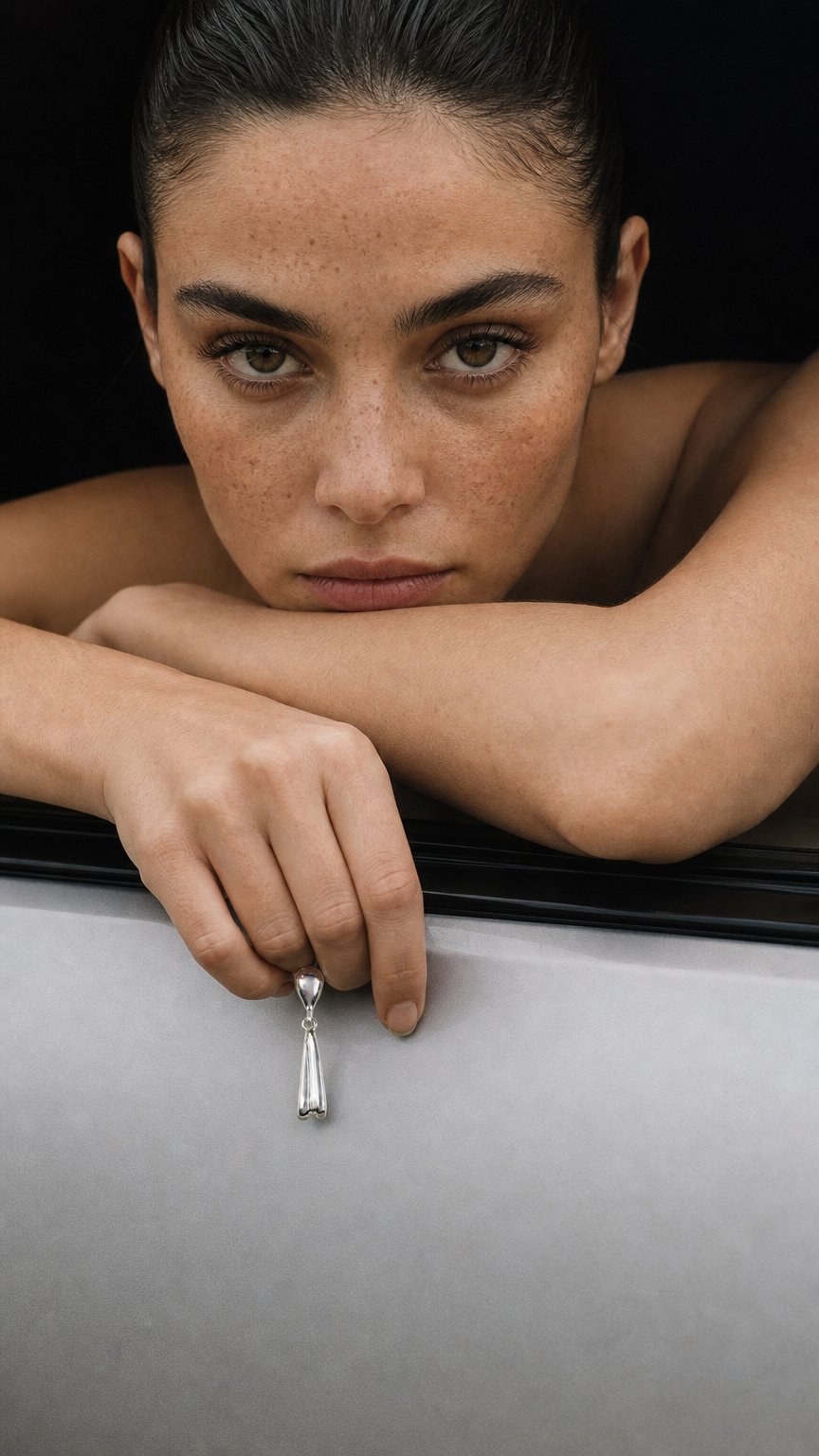 AI product shot of TASSEL DROP EARRING IN STERLING SILVER
