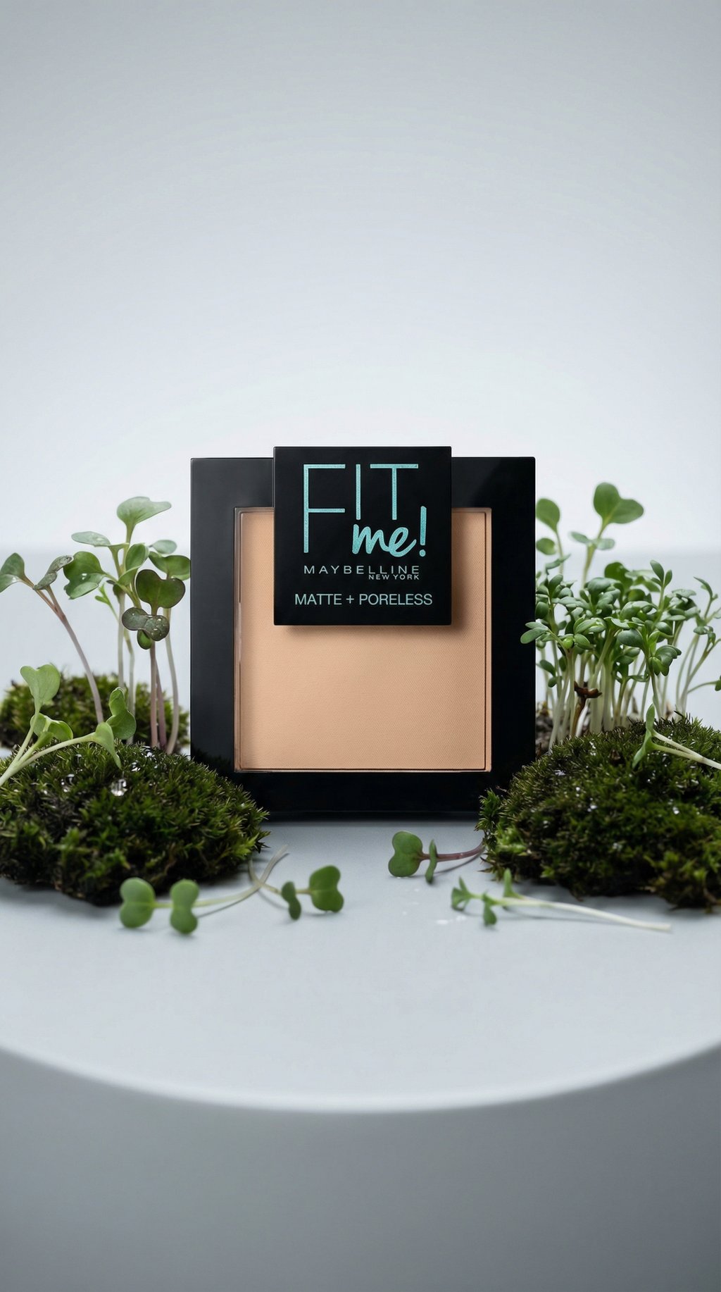 AI product shot of Fit Me® Pó Matte + Poreless