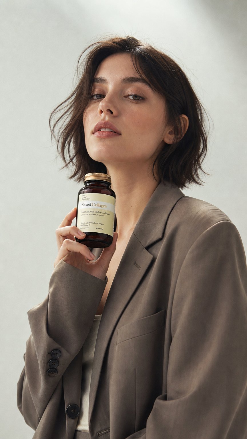 AI product shot of Naked Collagen - Hydrolysed Bovine Collagen