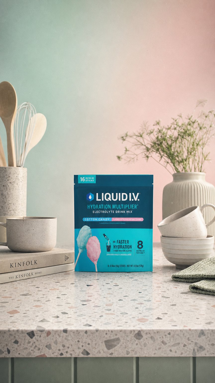 AI product shot of Cotton Candy Hydration Multiplier®
