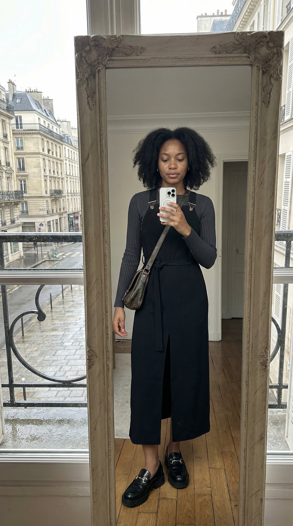 AI product shot of Patou Midi Dungarees Dress