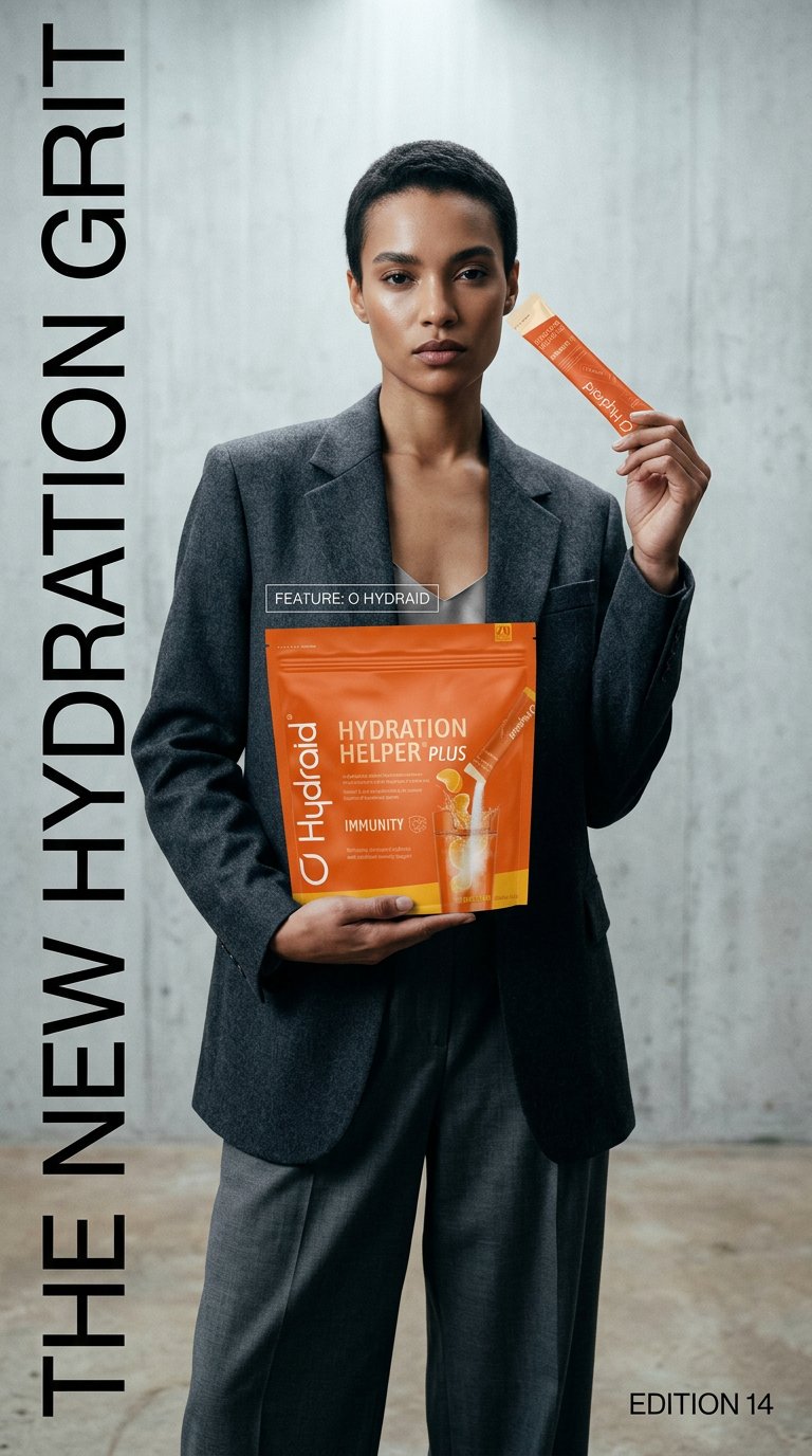 AI product shot of Hydration Helper® PLUS Immunity Tangerine