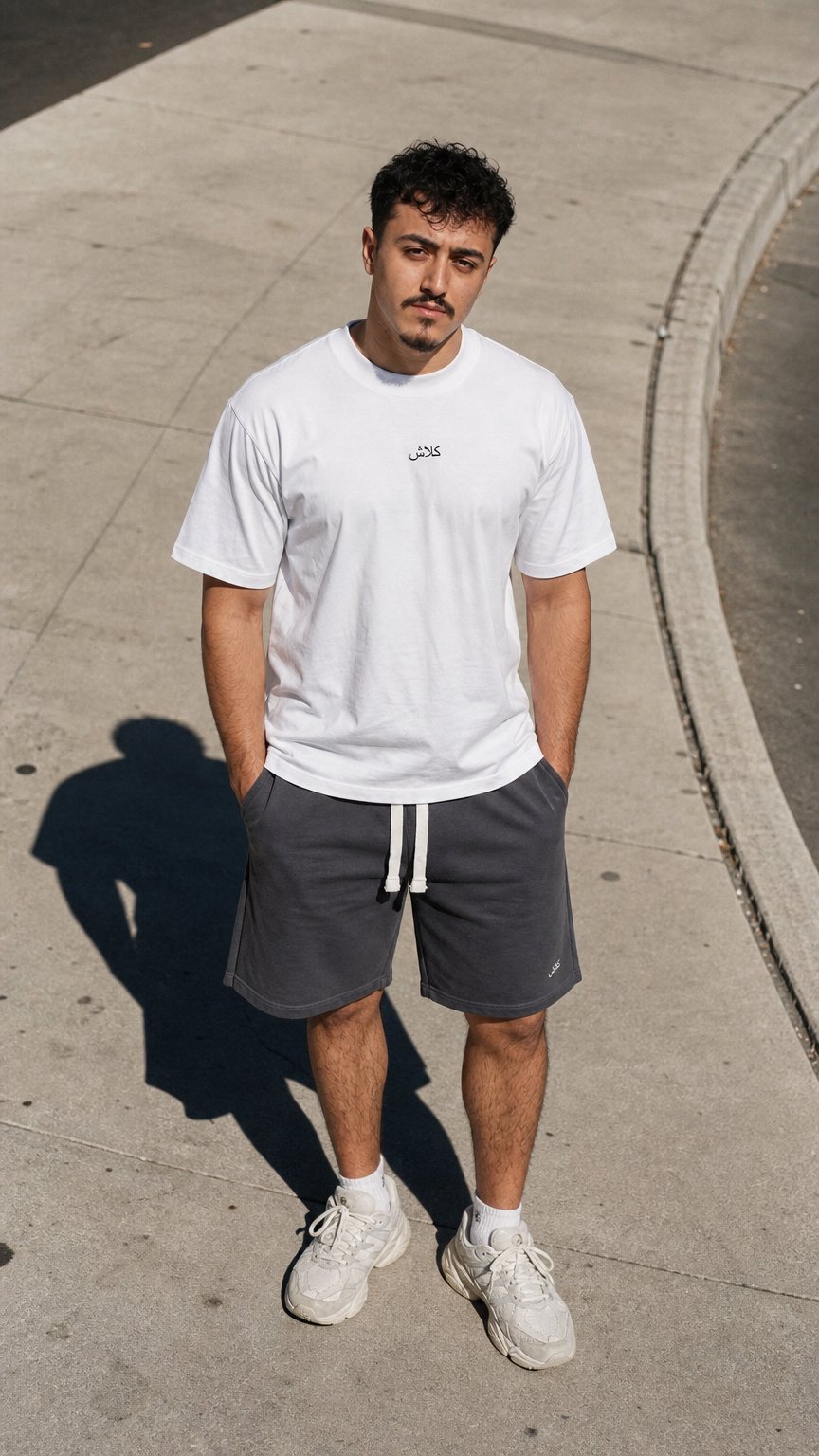 AI product shot of Oversized T-Shirt