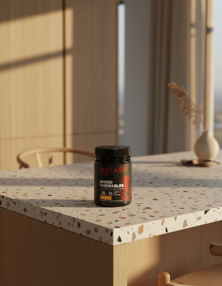 AI product shot of Shred Chewables