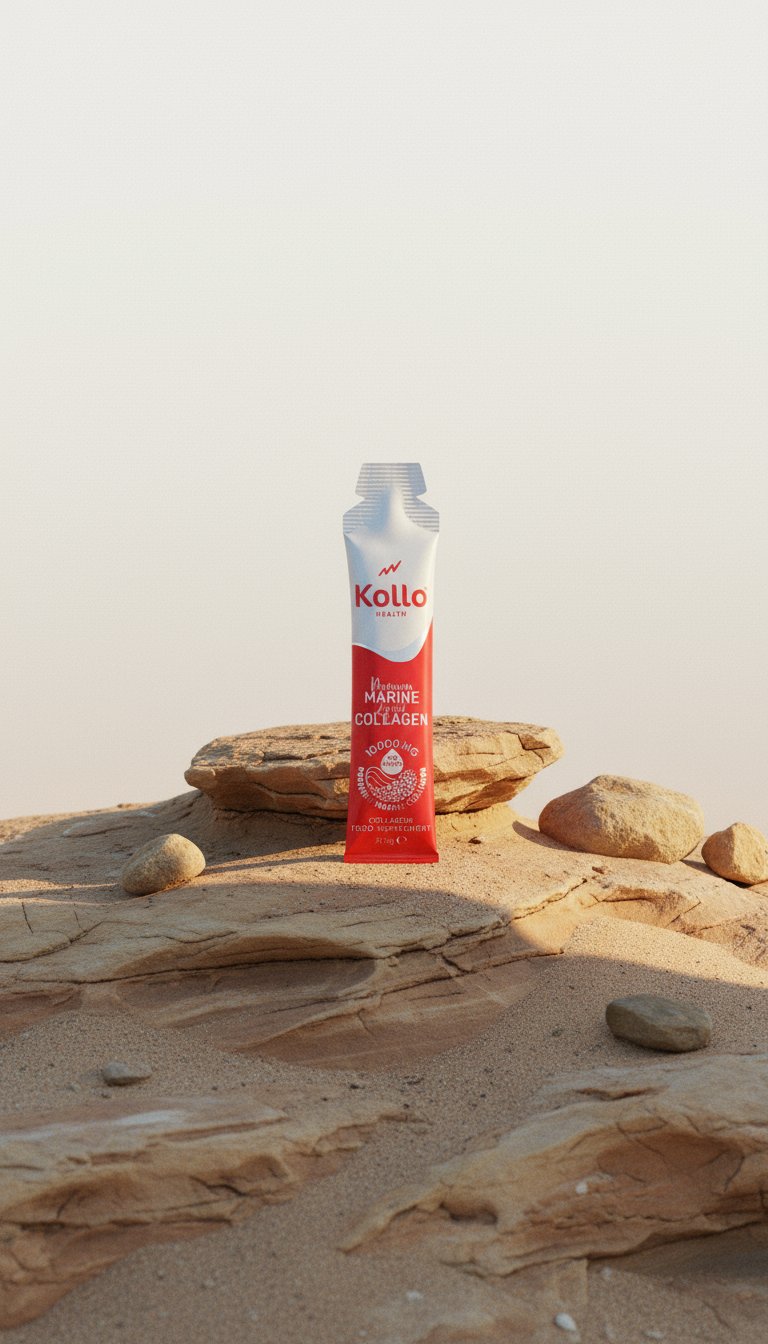 AI product shot of Premium Liquid Marine Collagen