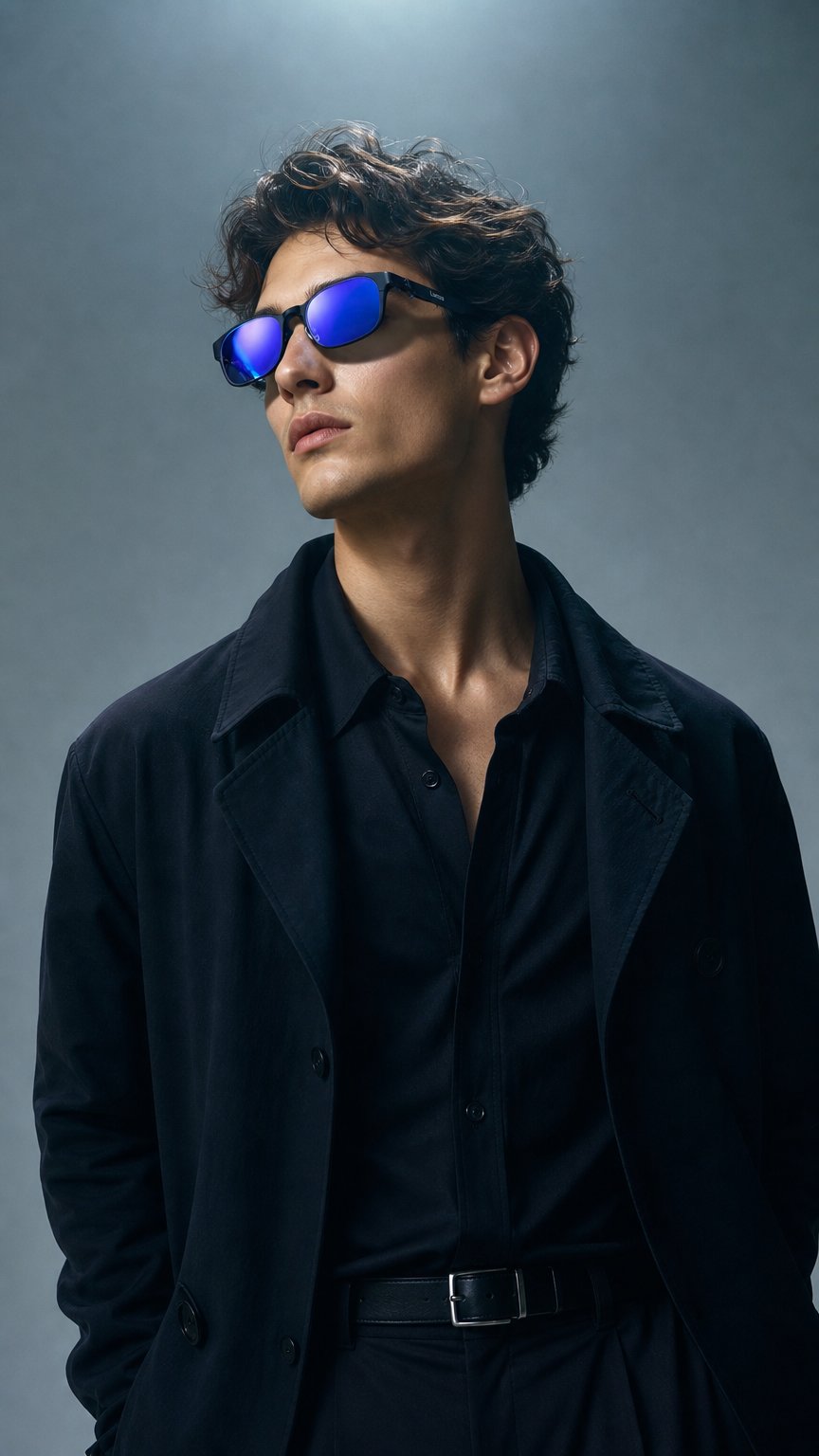 AI product shot of Lumos Light Therapy Glasses