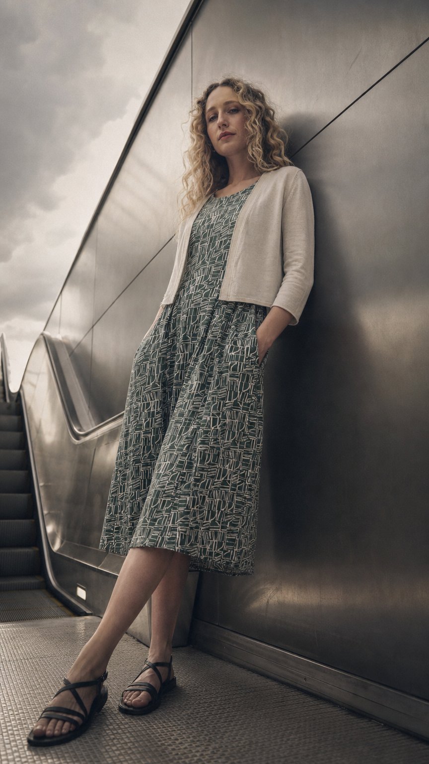 AI product shot of Vanessa Knitted Cardigan in GOTS-Certified Organic Cotton