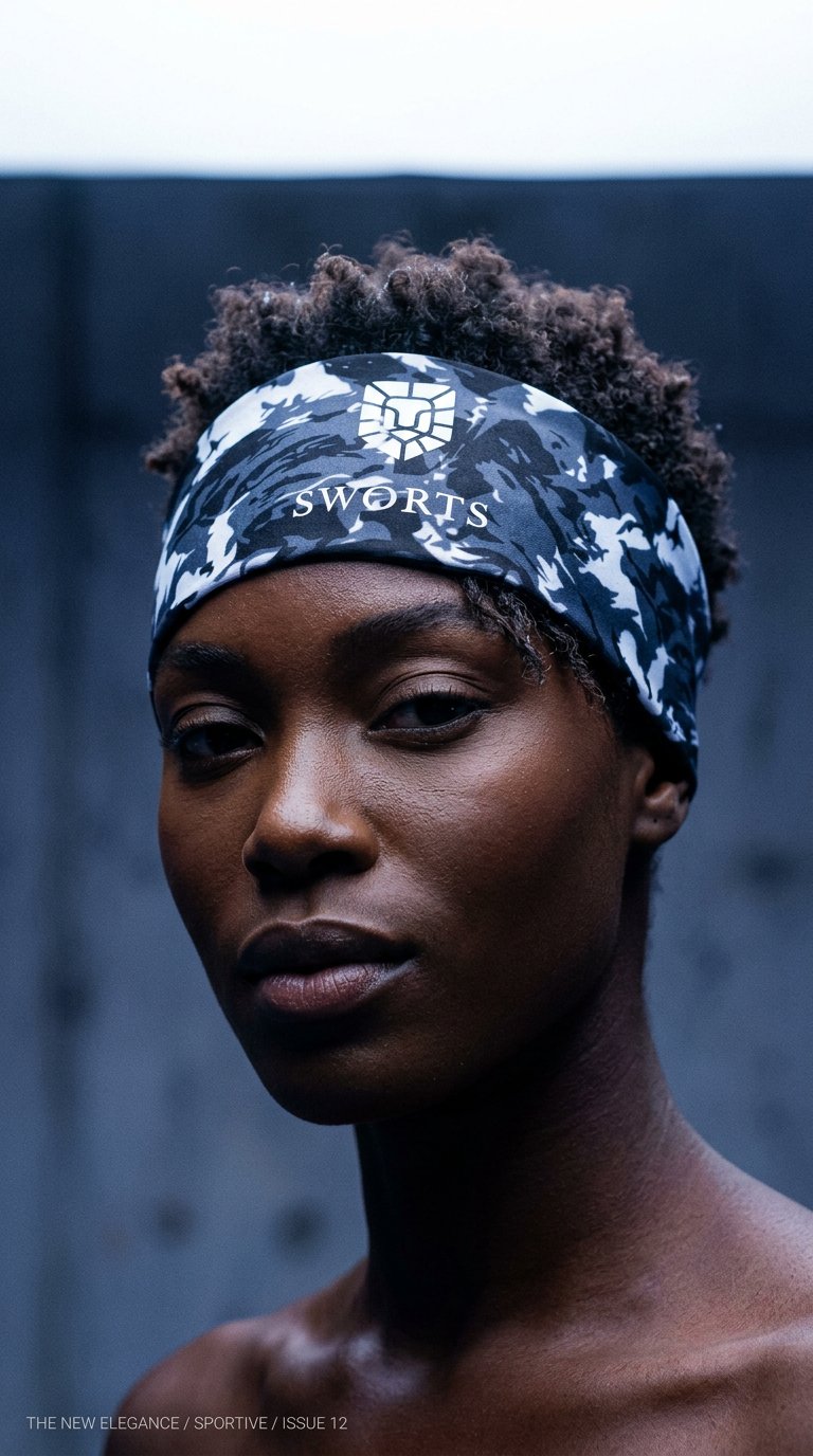 AI product shot of Aero Run Headband - Schmales Stirnband