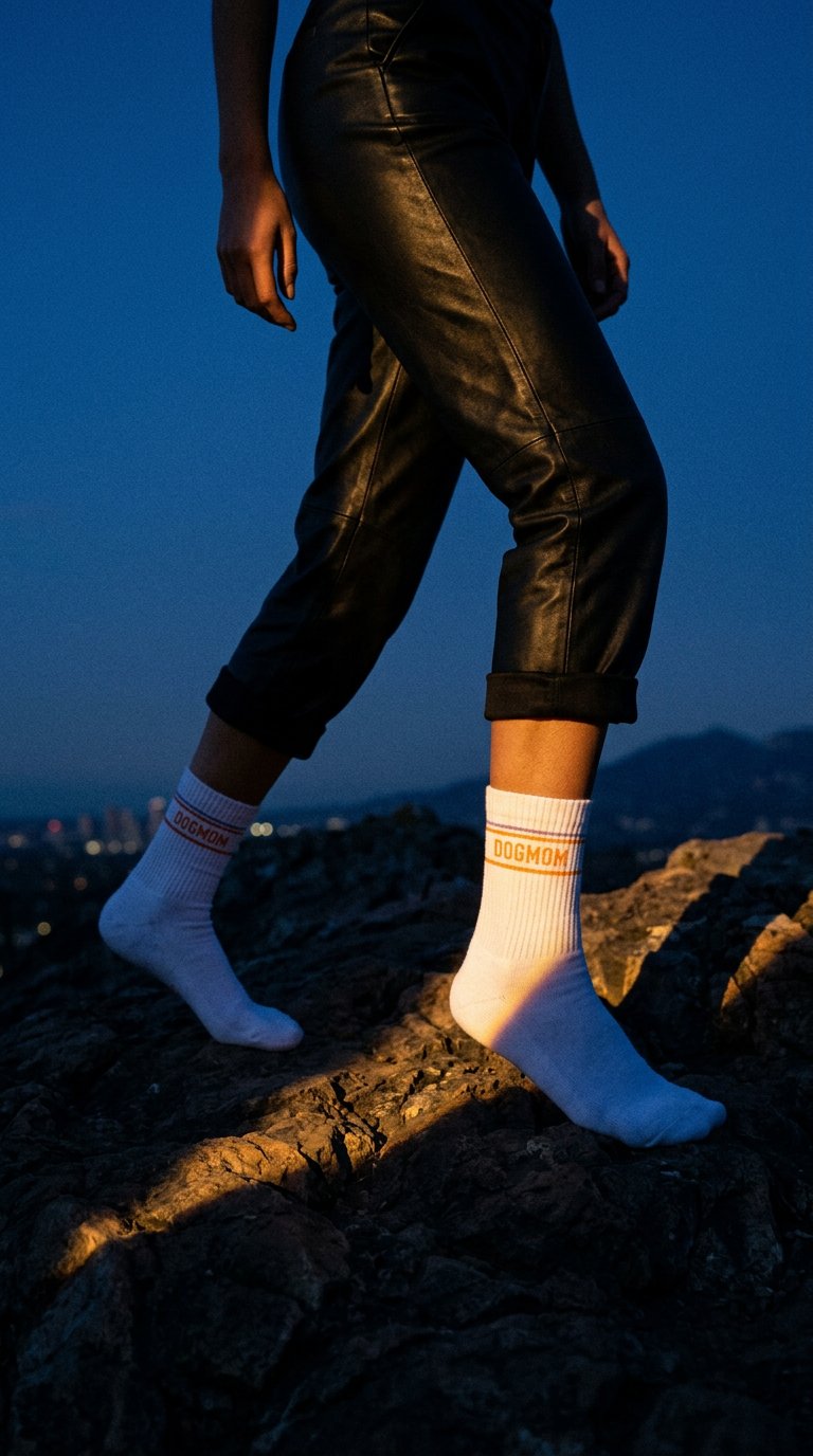 AI product shot of DOGMOM-SOCKEN