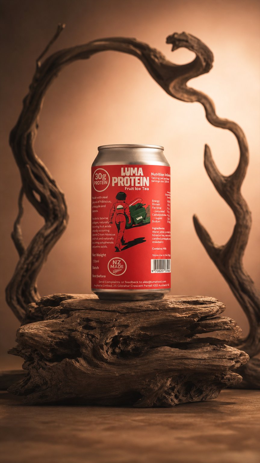 AI product shot of Protein Ice Tea