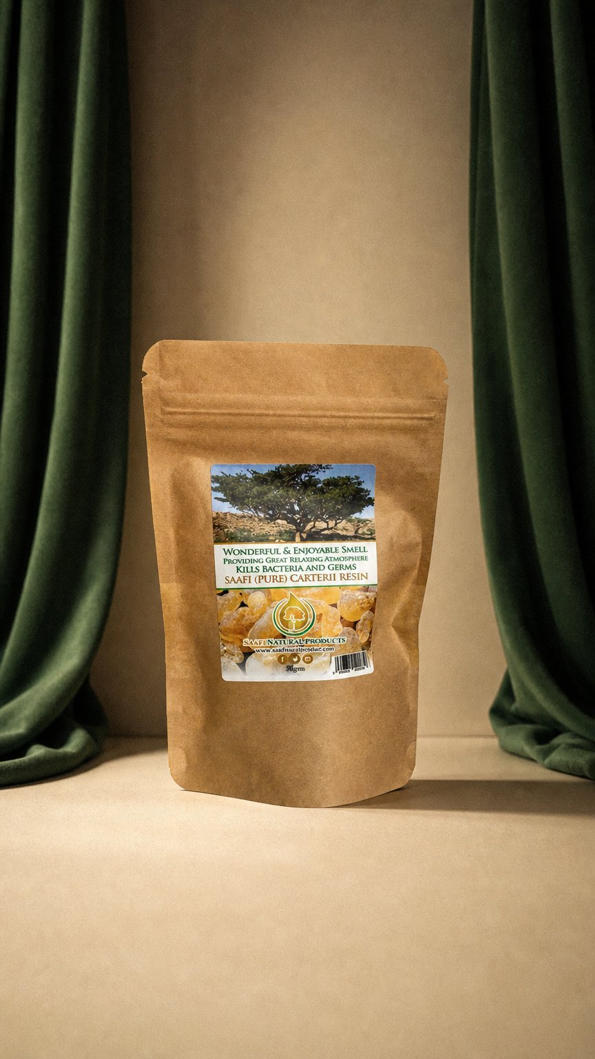 AI product shot of Frankincense Resin (50gm)