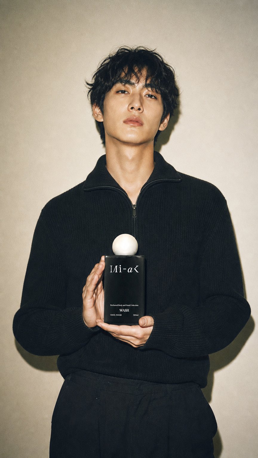 AI product shot of 바이닐우드 바디 & 핸드 워시 300ml