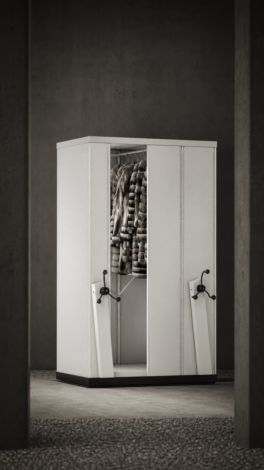 AI product shot of Fur storage