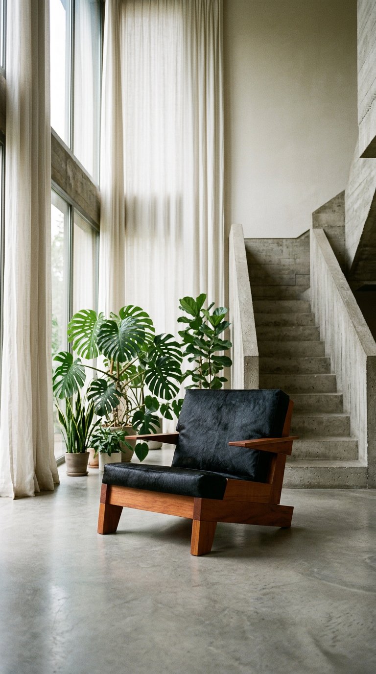 AI product shot of CJ1 Lounge Armchair