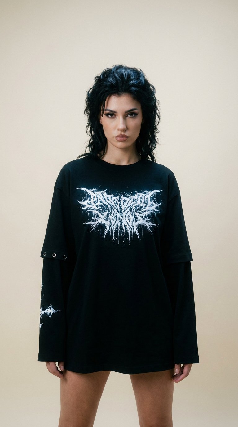 AI product shot of METAL SIGNAL LAYERED TOP