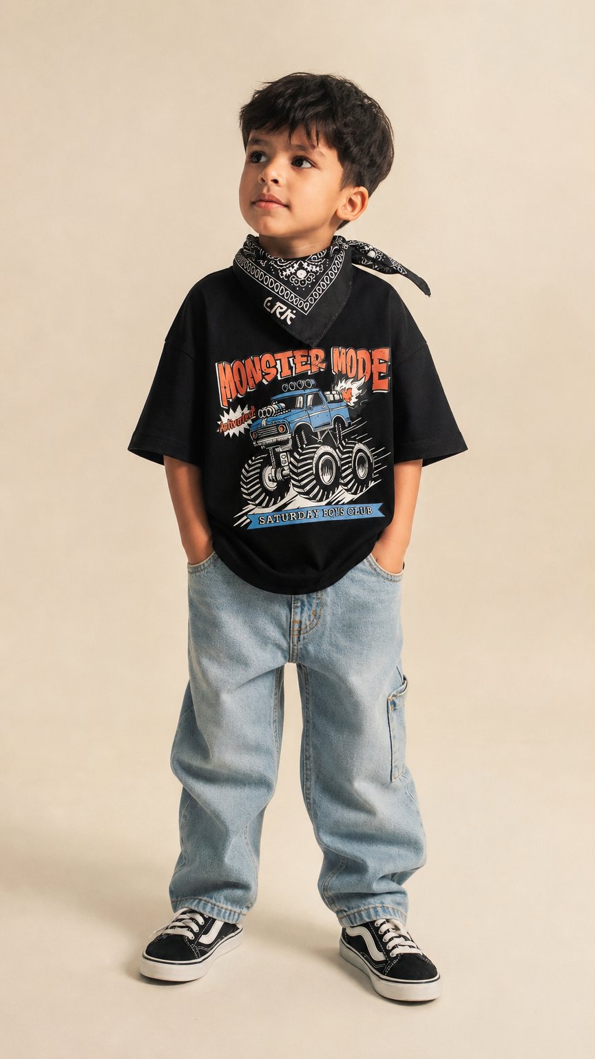 AI product shot of Monster Mode T-Shirt