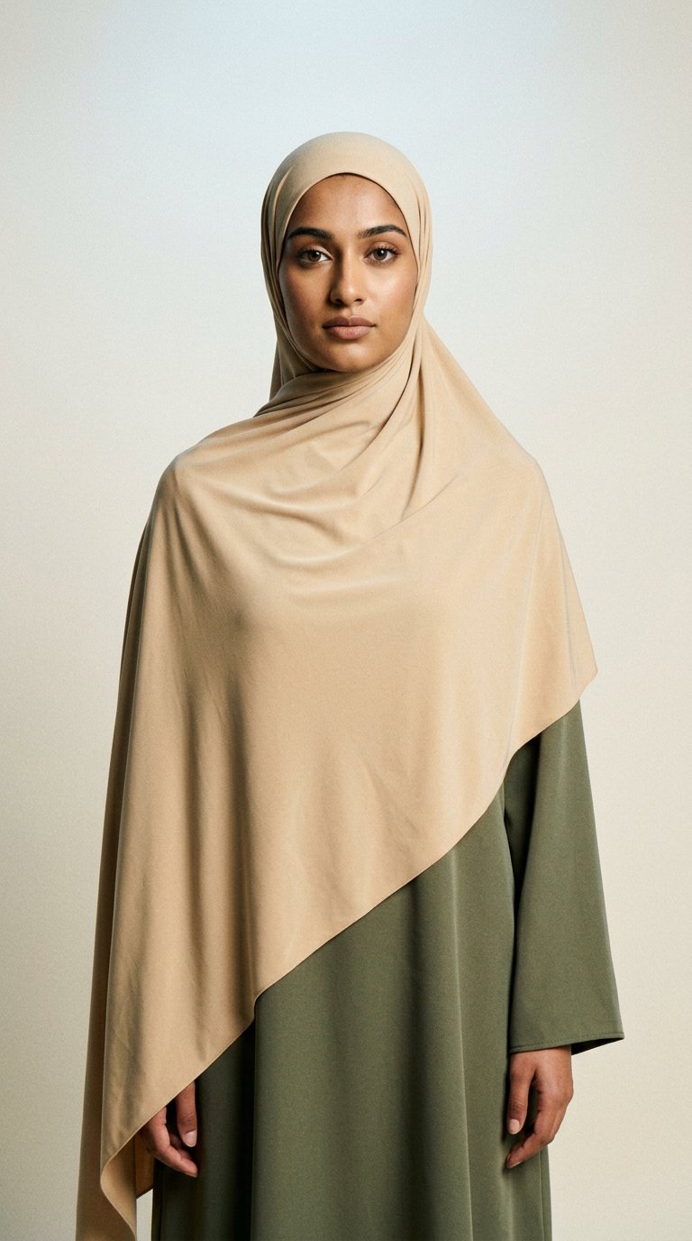 AI product shot of Breathable Jersey Scarf