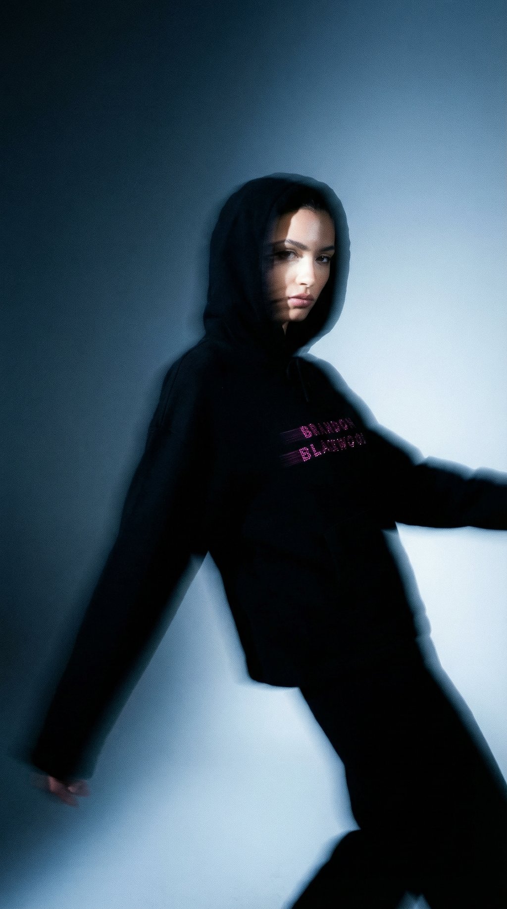 AI product shot of BB Hoodie with Swarovski® Crystals