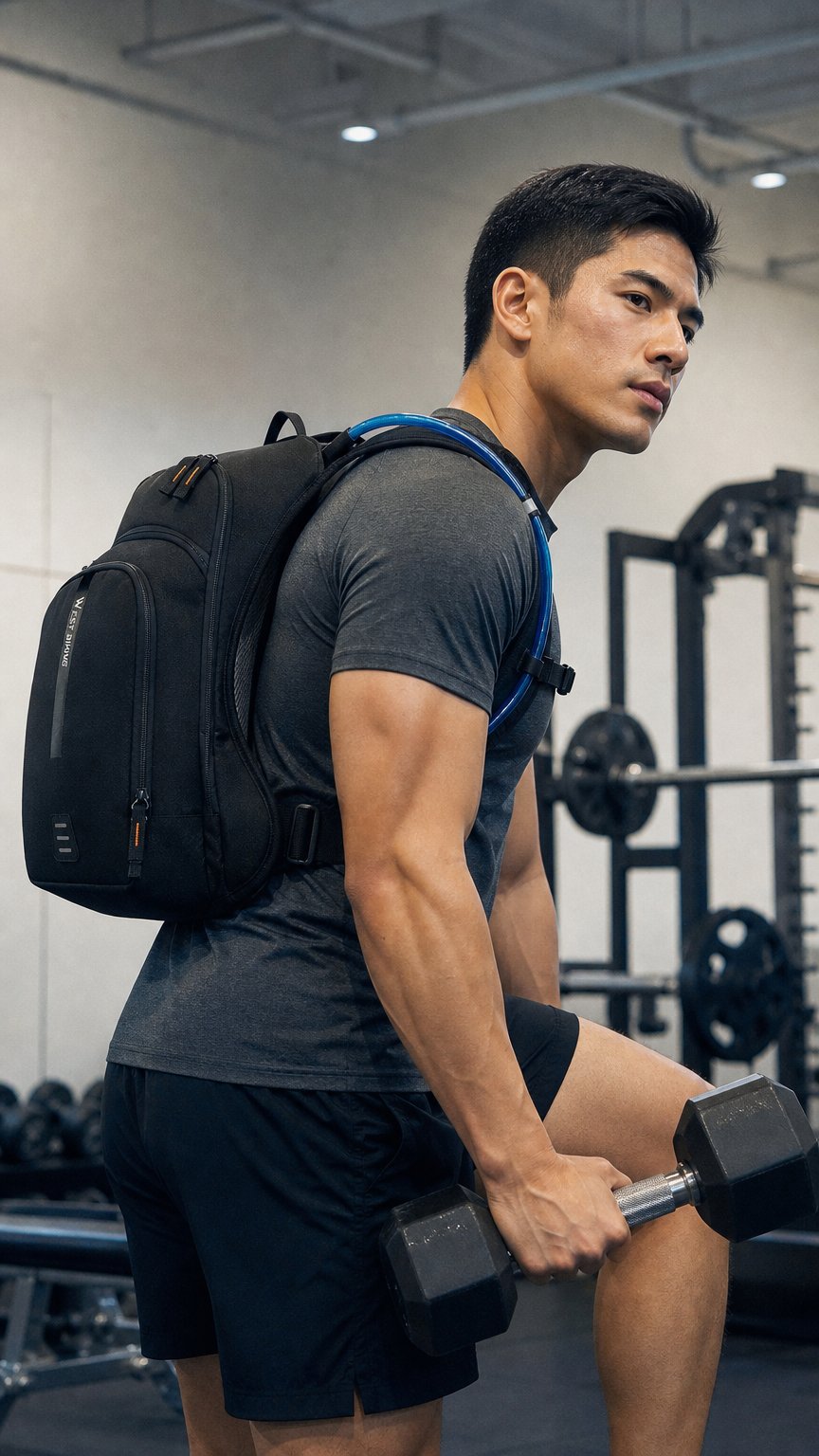 AI product shot of 10L Ultralight Cycling Backpack