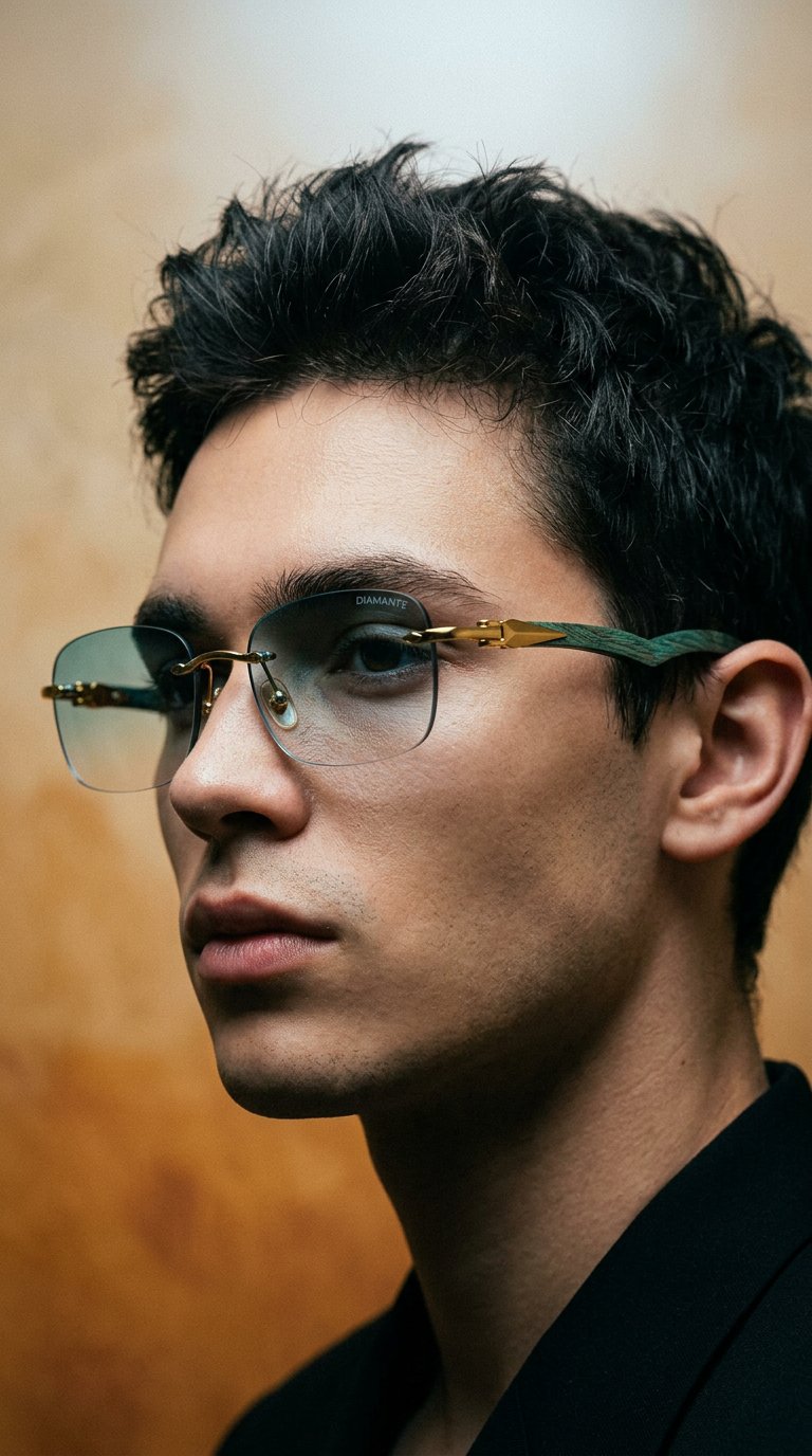 AI product shot of Diamante Eyewear