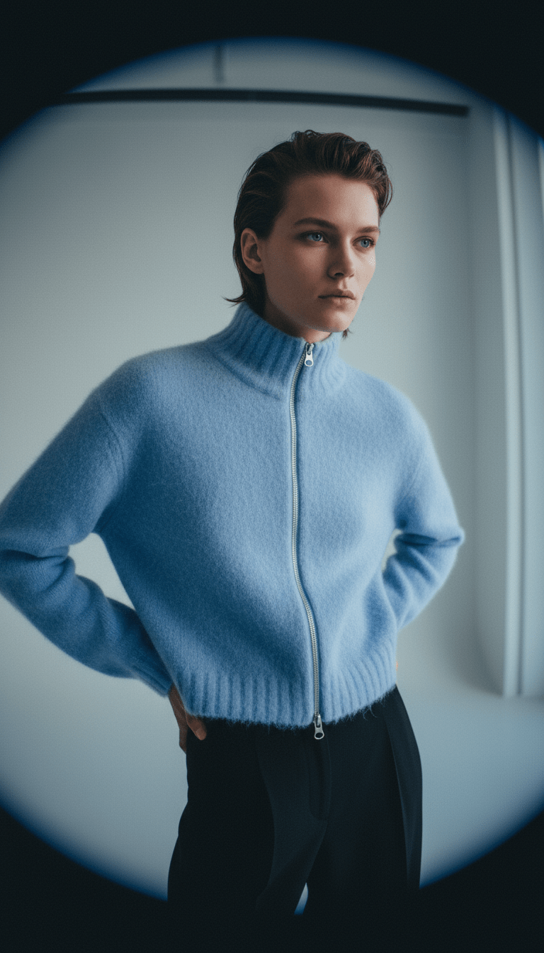 AI product shot of Sajeanne cardigan