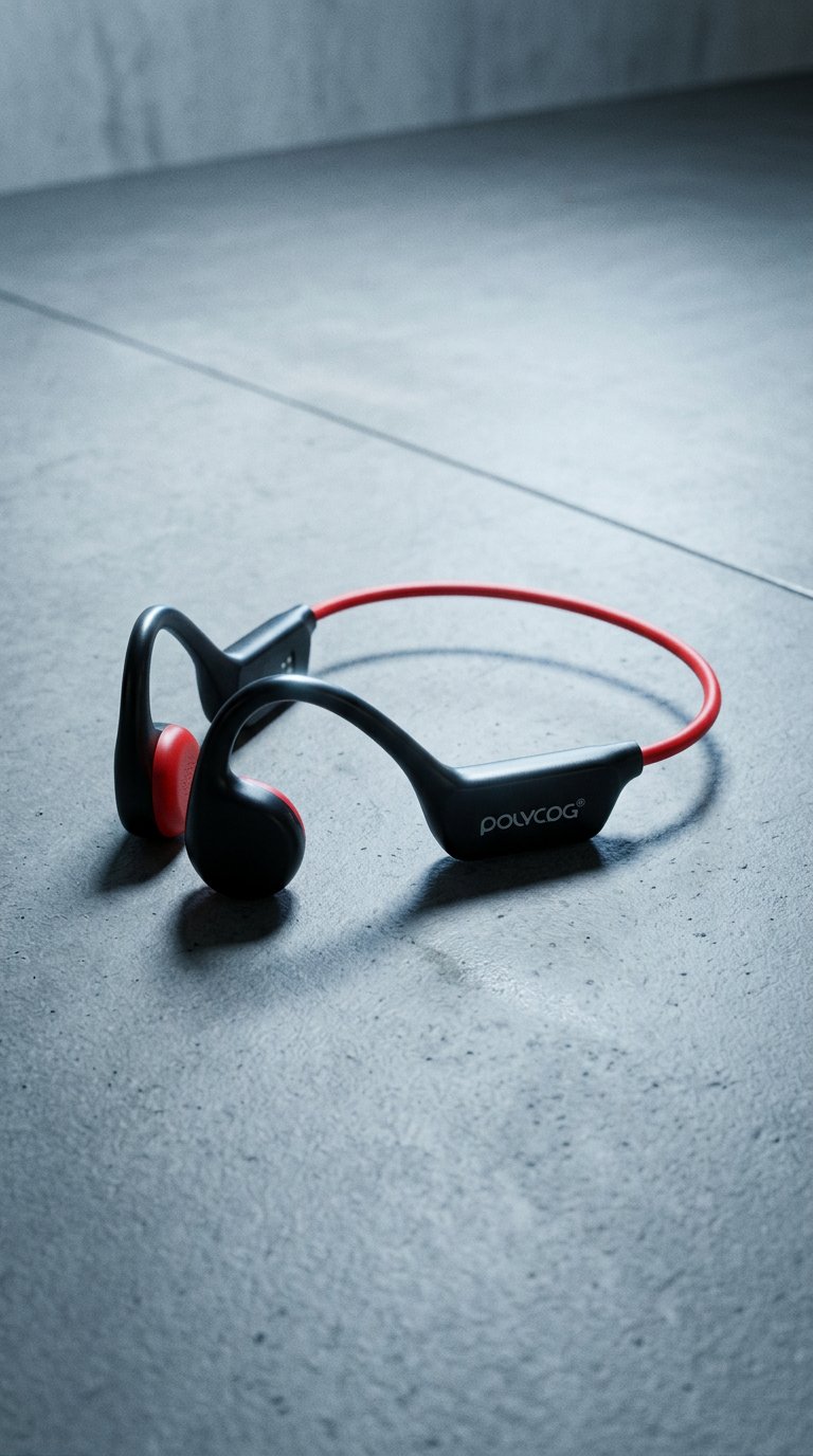 AI product shot of IPX8 For Swimming MP3(32GB)+Heavy Bass Bone Conduction Headphones