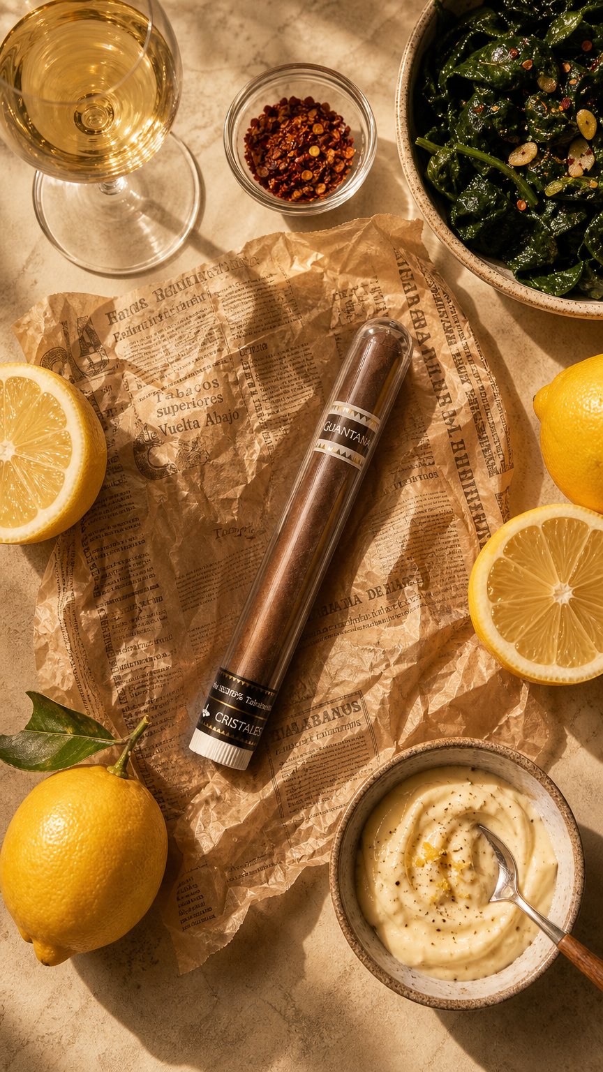 AI product shot of Guantanamera Cristales Cuban Cigar