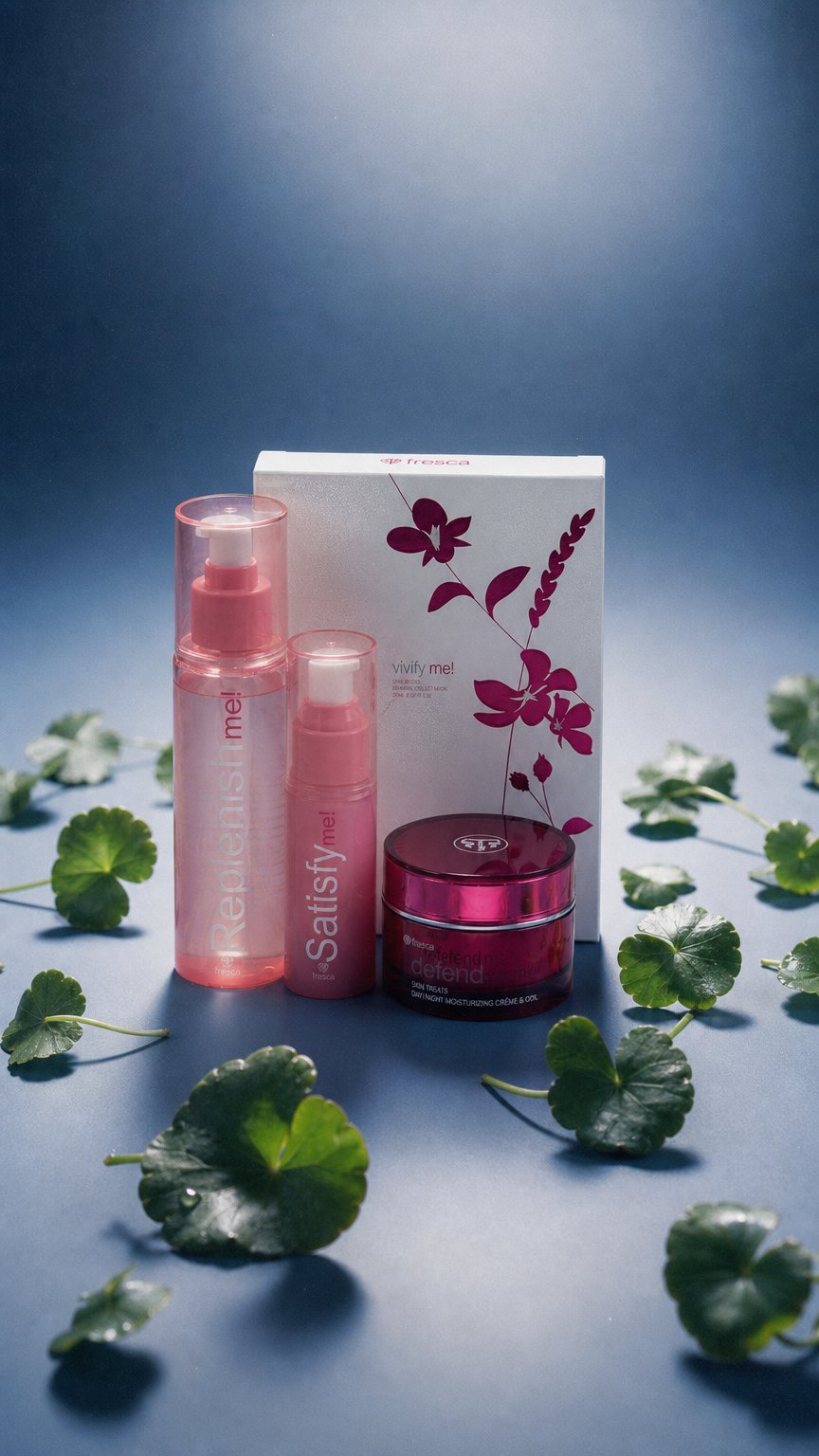 AI product shot of Immediate Recovery Kit!《化粧水・美容液・高保湿クリーム・ジュレマスク》