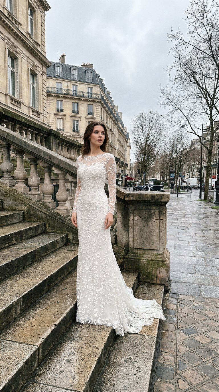 AI product shot of Bespoke Bridal Couture