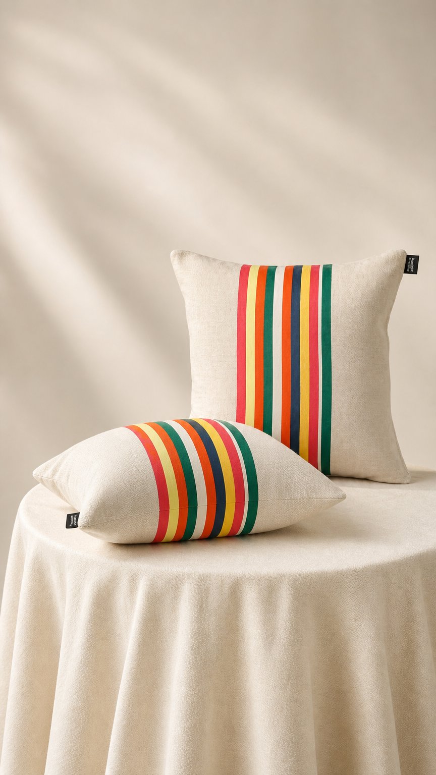 AI product shot of Beach Cushion: Mauleon Lin